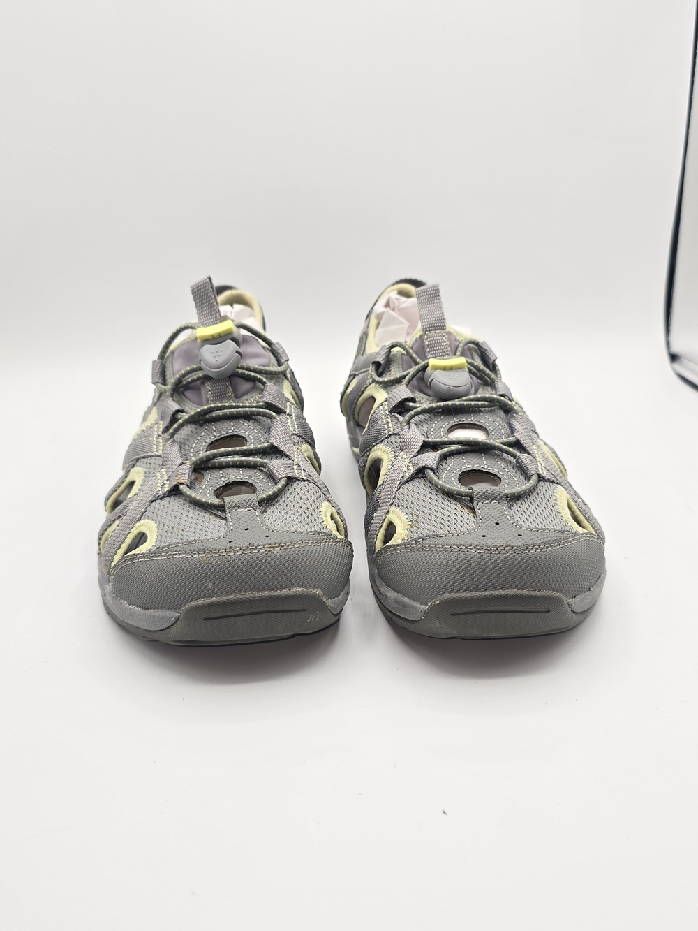 ABEO Delta Women’s Size 9 Gray & Lime Sport Hiking Sandals Fisherman Outdoor